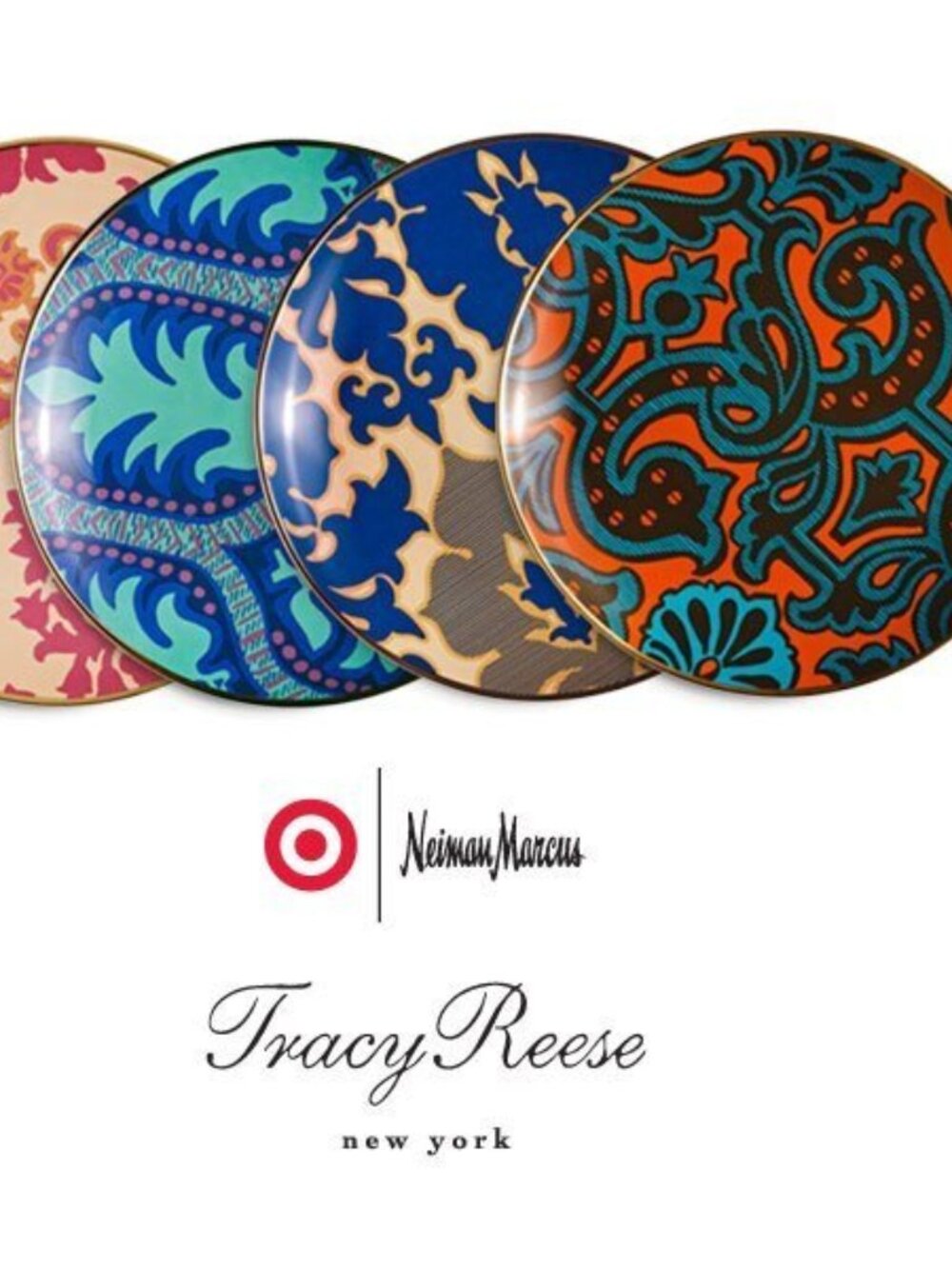 Neiman Marcus + Target Tracy Reese Dessert Plates Set/4